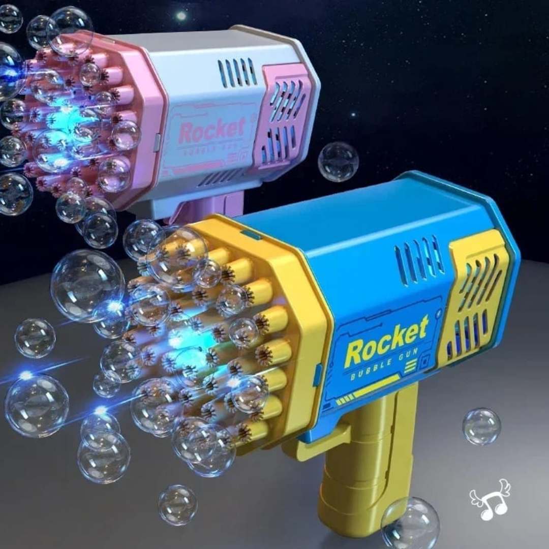 Máquina De Burbujas Gatling Bazooka led